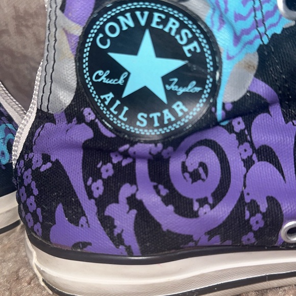 Converse Chuck Taylor Knee High Converse Size wo. 7 men 5 with gold accents - Picture 5 of 11